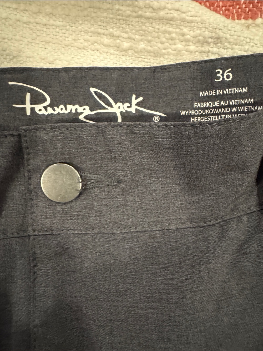 Panama Jack Men's Charcoal Gray Chinos